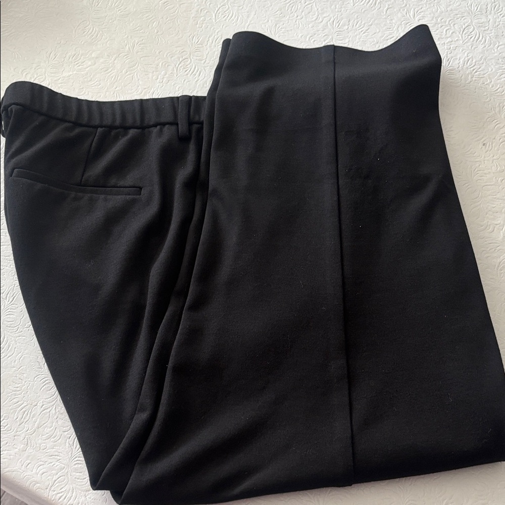 Talbots Black Straight-Leg Dress Pants